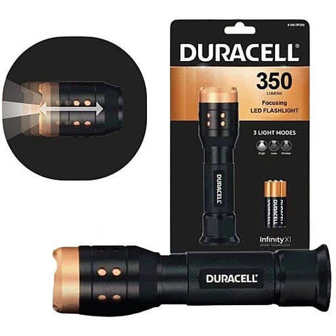Duracell Aluminum Focusing LED Flashlight 350 Lumens prožektorius - OBUOLYS