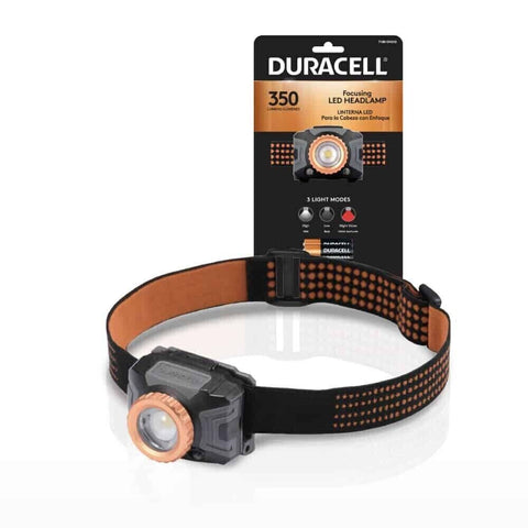 Duracell Focusing Led Headlamp 350 Lumens prožektorius ant galvos - OBUOLYS