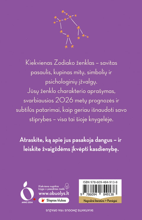 DVYNIAI: išsamus asmeninis Jūsų horoskopas 2026 metams - OBUOLYS