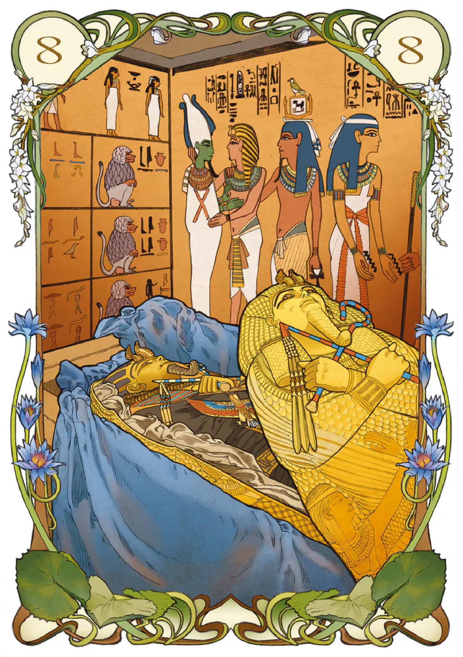 Egyptian Lenormand Oracle Kortos Lo Scarabeo