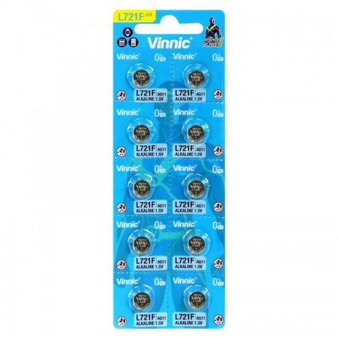 Vinnic G11 LR721 baterijos 10 vnt.