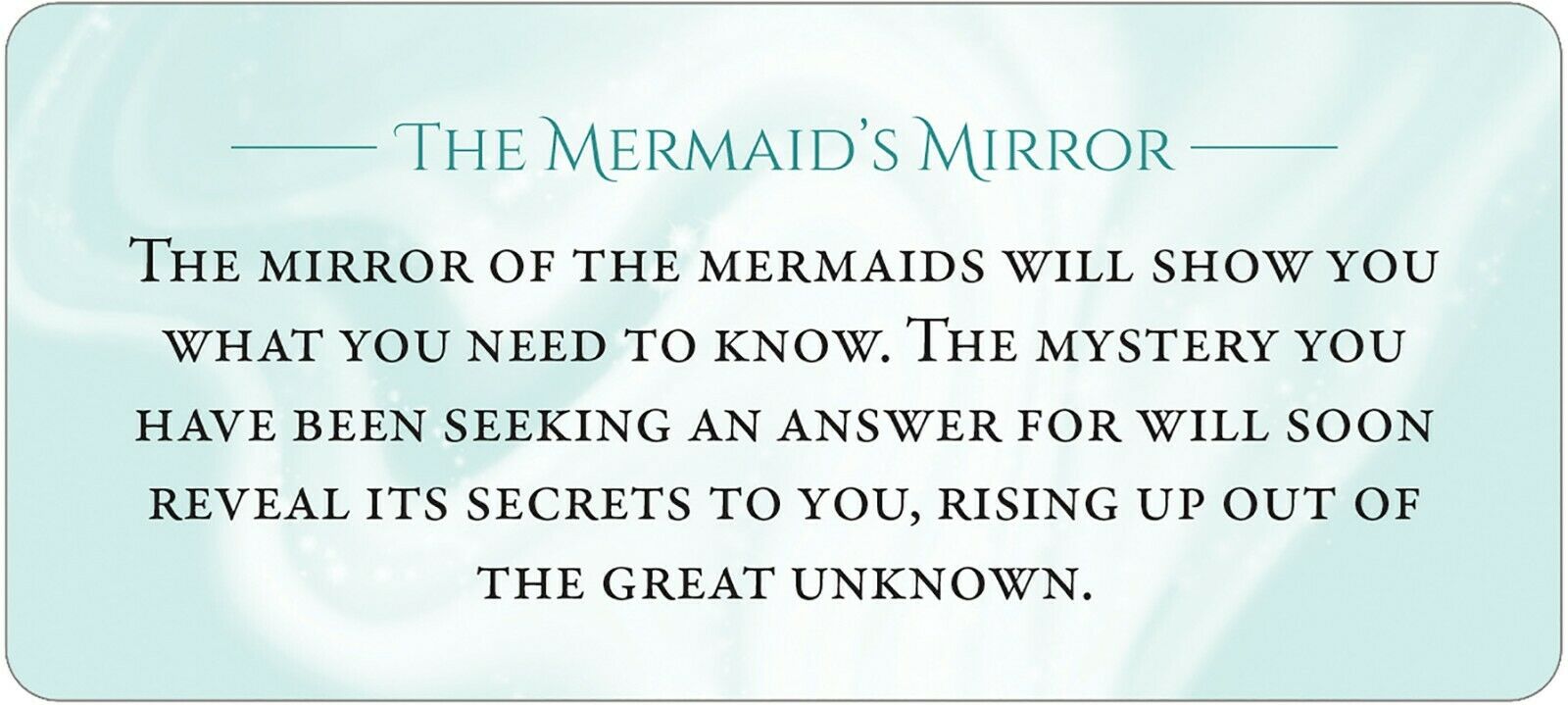 Magickal Messages From The Mermaid Inspiration Kortos Blue Angel