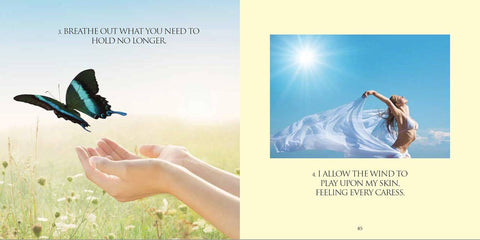 Earth Air Fire Water knyga ir 2 CD meditacijoms Blue Angel - OBUOLYS