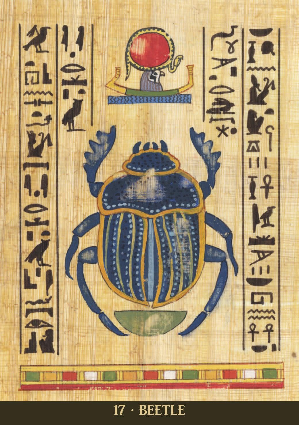 Egyptian Sacred Animals Oracle kortos Lo Scarabeo - OBUOLYS