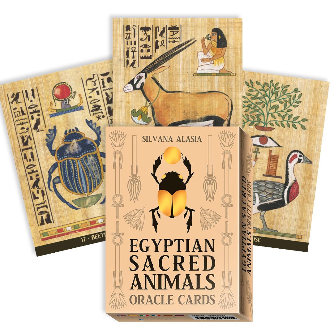 Egyptian Sacred Animals Oracle kortos Lo Scarabeo - OBUOLYS