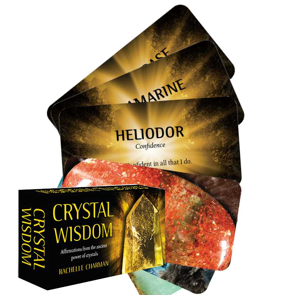CRYSTAL WISDOM INSPIRATION CARDS: afirmacijų kortos su kristalų galia ir meile iš gamtos