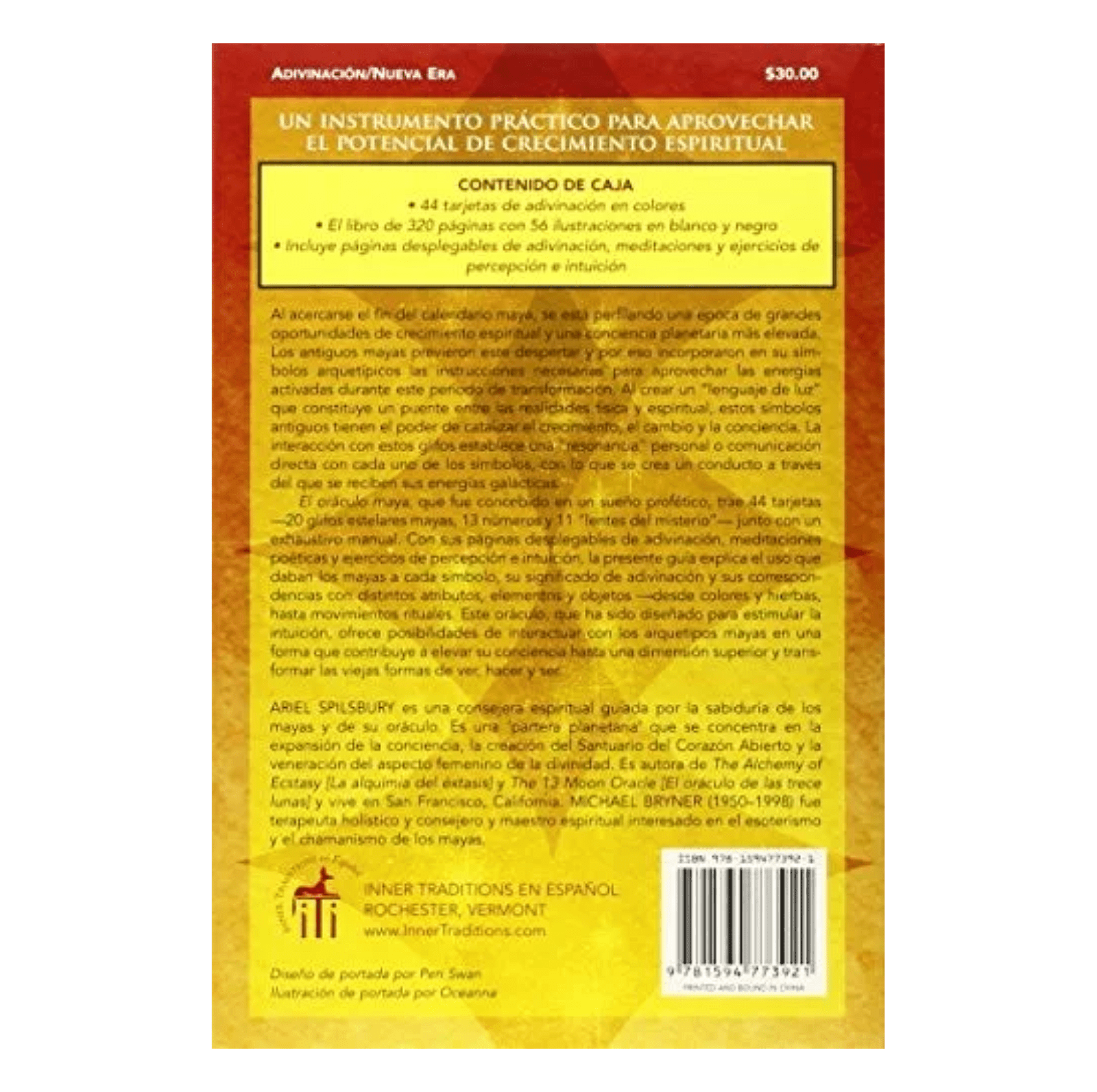 El Oraculo Maya Ispaniškos kortos Inner Traditions - OBUOLYS