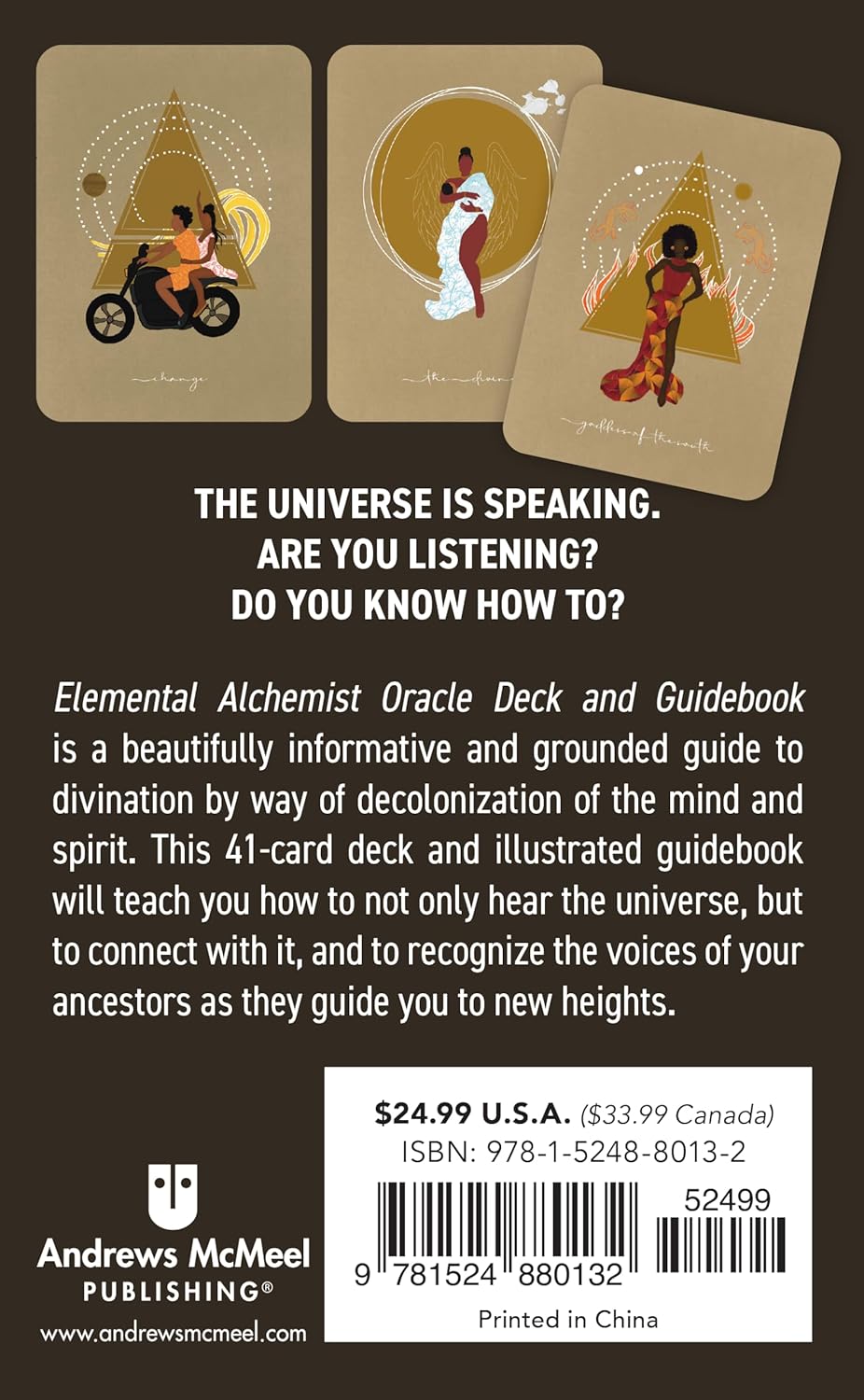 Elemental Alchemist Oracle kortos Andrews McMeel Publishing - OBUOLYS