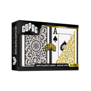 Elite 1546 Playing Cards bridge size dviguba žaidimo kortų kaladė (juoda/auksinė) Copag - OBUOLYS