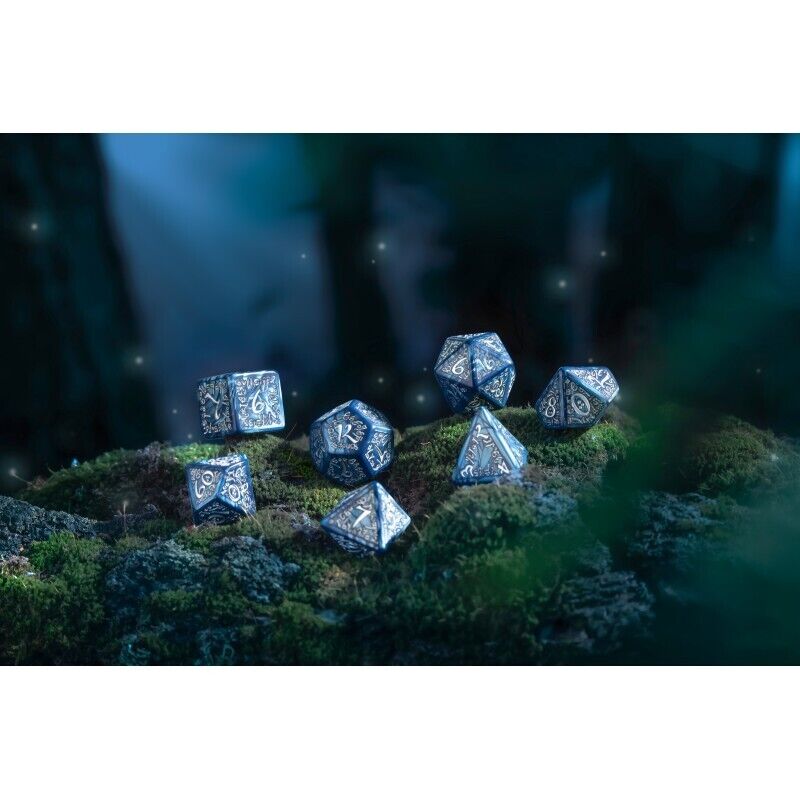 Elvish Kauliukų rinkinys Kobalto ir Sidabro sp. Q - workshop - OBUOLYS