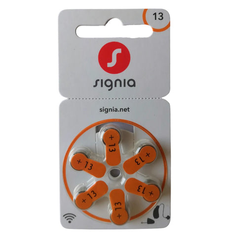 Signia 13 PR48 6BL klausos baterijos 6 vnt.