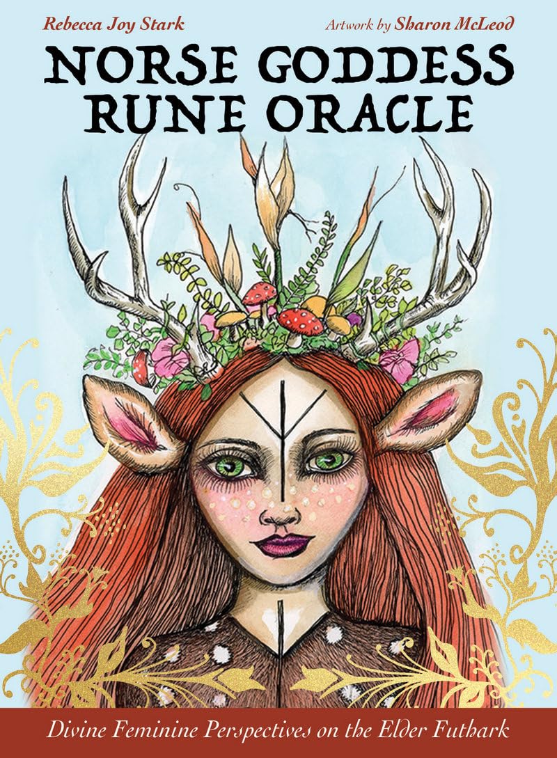 Norse Goddess Rune Oracle kortos Blue Angel