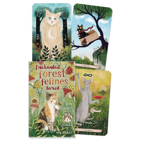 Enchanted Forest Felines Taro kortų kaladė Llewellyn - OBUOLYS