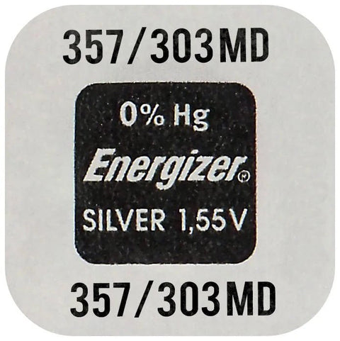 Energizer 357/303 SR44 baterijos 10 vnt. - OBUOLYS