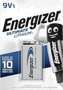 Energizer 9V L522 LA522 ličio bateriijos 1 vnt. - OBUOLYS