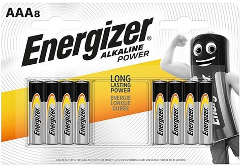 Energizer AAA Power 8BL šarminės baterijos 8 vnt. - OBUOLYS