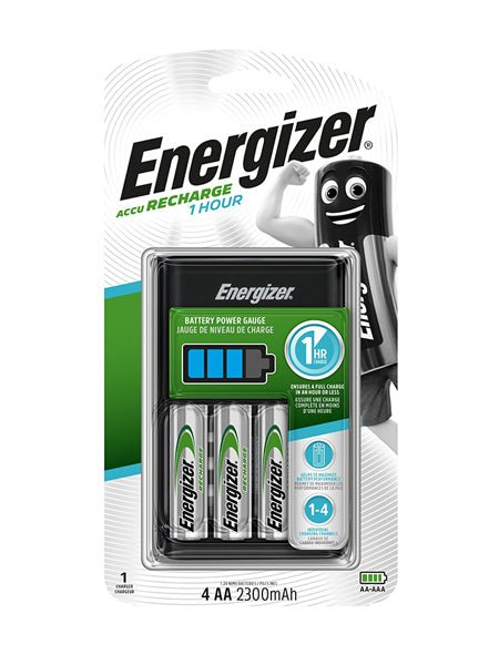 Energizer ACCU Recharge 1 Hour Baterijų įkroviklis - OBUOLYS