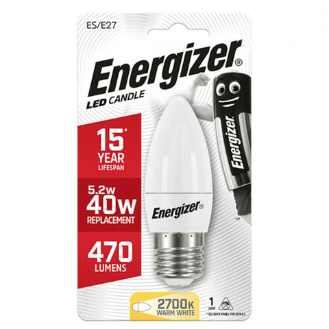 Energizer LED candle E27 S8881 lemputė - OBUOLYS