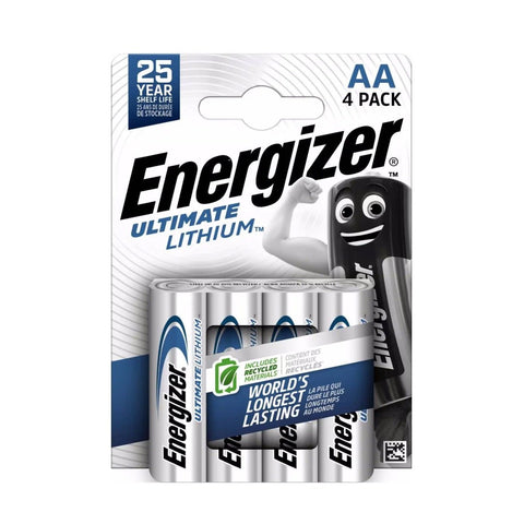 Energizer R6 AA L91 ličio baterijos, 4 vnt. - OBUOLYS