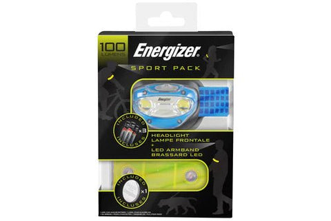 Energizer Sport pack rankos raištis ir prožektorius ant galvos - OBUOLYS
