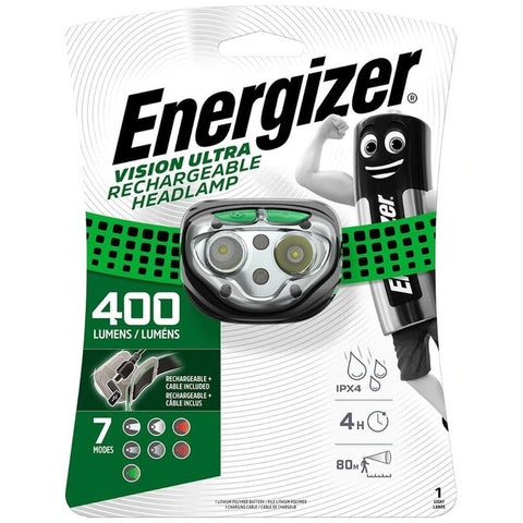 Energizer Vision Ultra Rechargeable UPN - 158435 prožektorius ant galvos - OBUOLYS