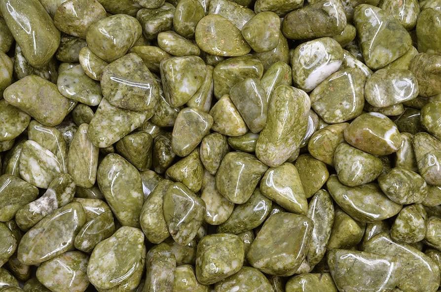 Epidote Snowflake akmuo (12 vnt. M dydžio) Ancient Wisdom - OBUOLYS
