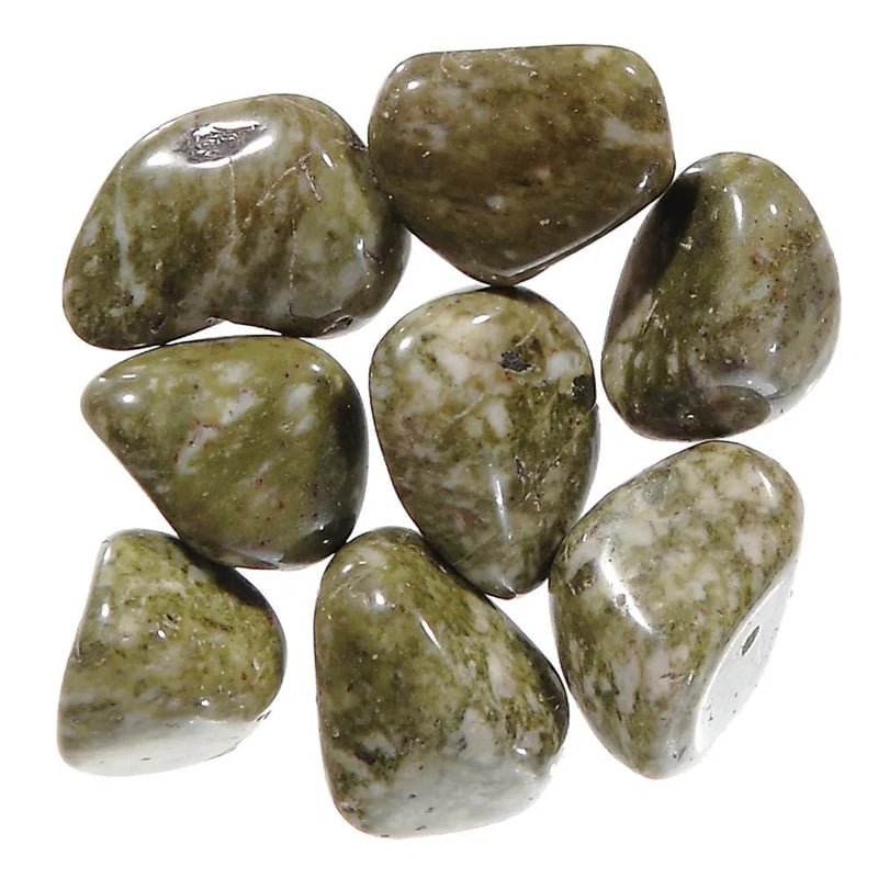 Epidote Snowflake akmuo (12 vnt. M dydžio) Ancient Wisdom - OBUOLYS