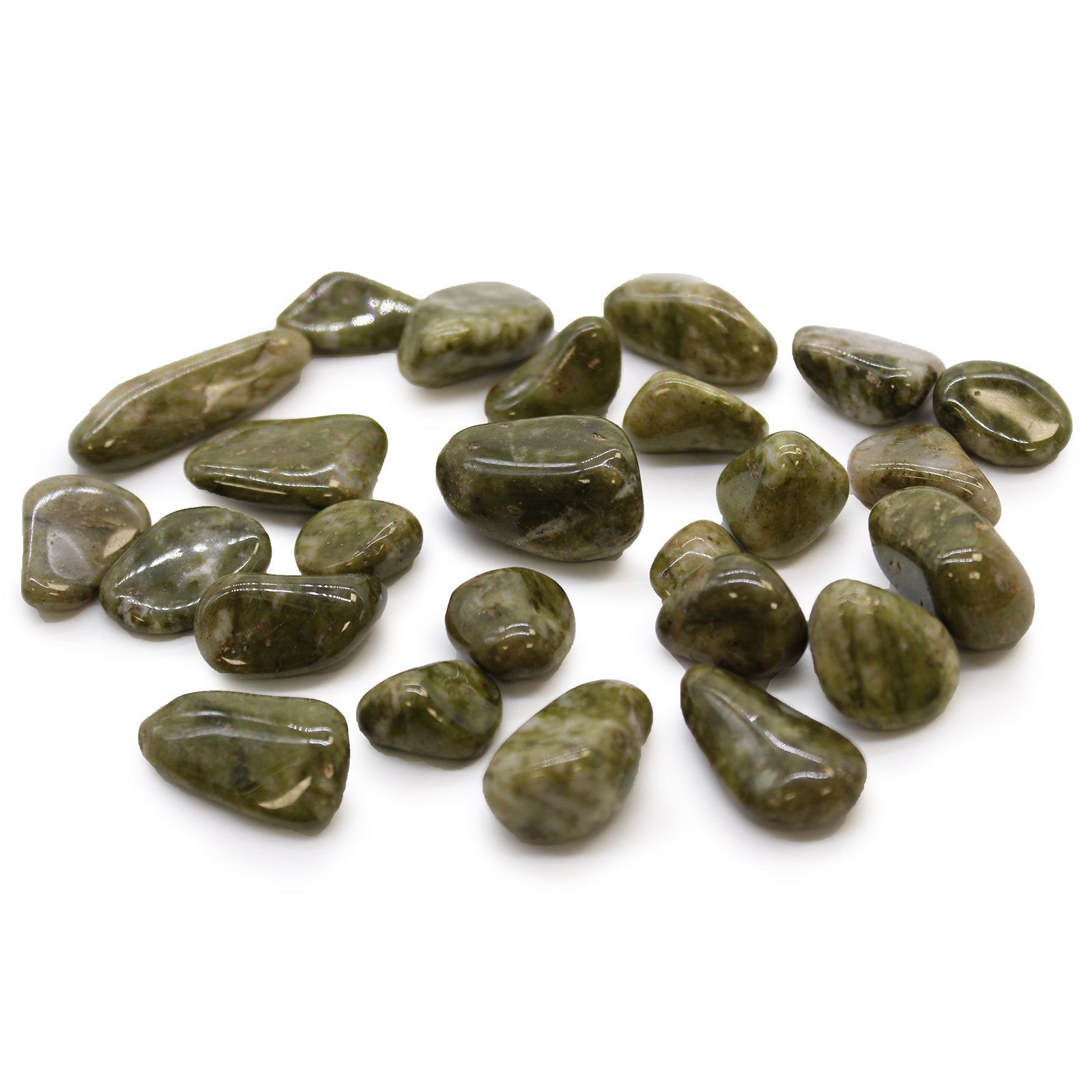 Epidote Snowflake akmuo (24 vnt. S dydžio) Ancient Wisdom - OBUOLYS