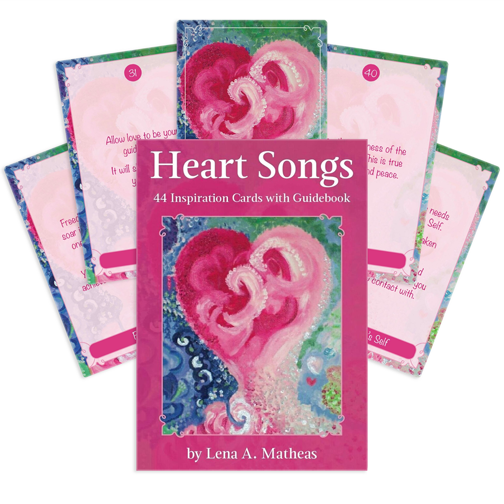 HEART SONGS: kasdienės įžvalgos Tavo sielai ir širdies balsui – afirmacijų kortos + knyga
