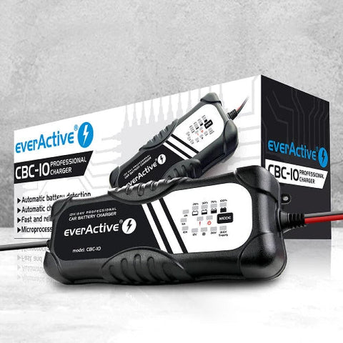 everActive CBC - 10 V2 mašinos baterijos įkroviklis - OBUOLYS