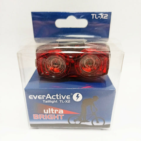 everActive Taillight TL - X2 ultra bright Galinis dviračio žibintas - OBUOLYS