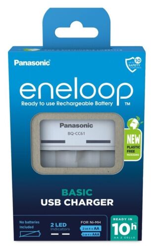 Panasonic Eneloop BQ-CC61 USB Basic Baterijų įkroviklis