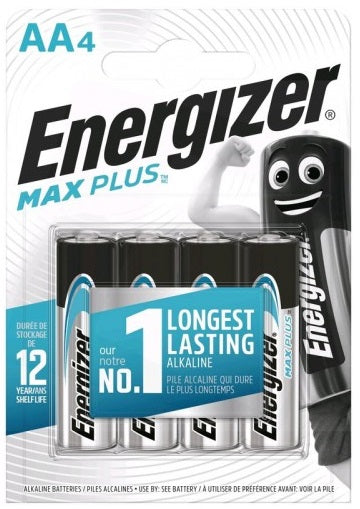 Energizer LR6 AA Max Plus šarminės baterijos, 4 vnt