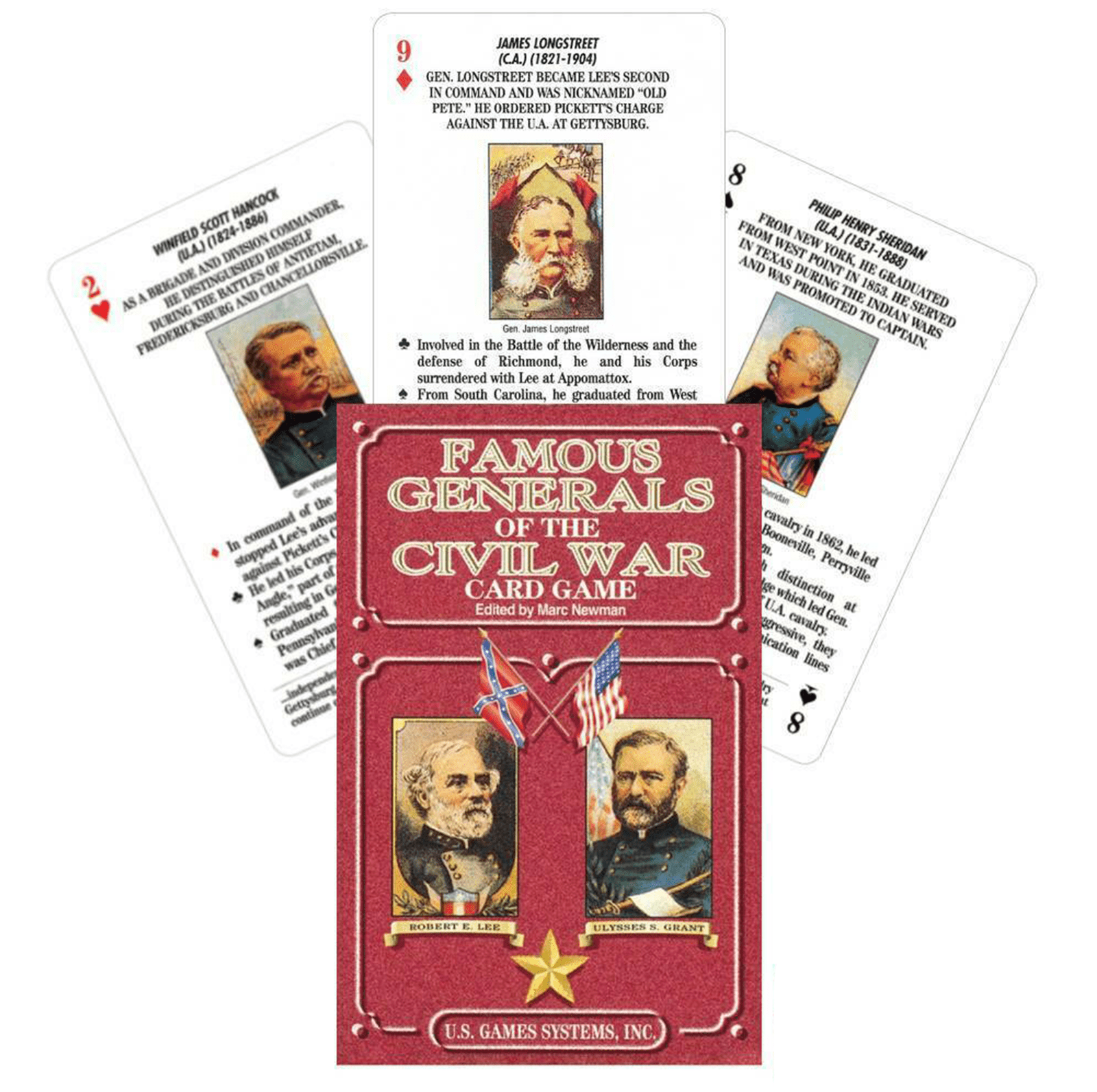 Famous Generals of the Civil War žaidimo kortos - OBUOLYS