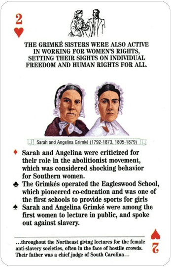 Famous Women of the Civil War žaidimo kortos - OBUOLYS