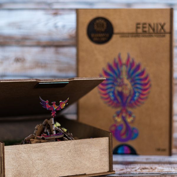 Fenix Dėlionė Iš Medžio M Dydis (130 detalių) Fantasy Puzzles - OBUOLYS