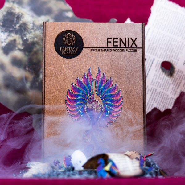 Fenix Dėlionė Iš Medžio M Dydis (130 detalių) Fantasy Puzzles - OBUOLYS