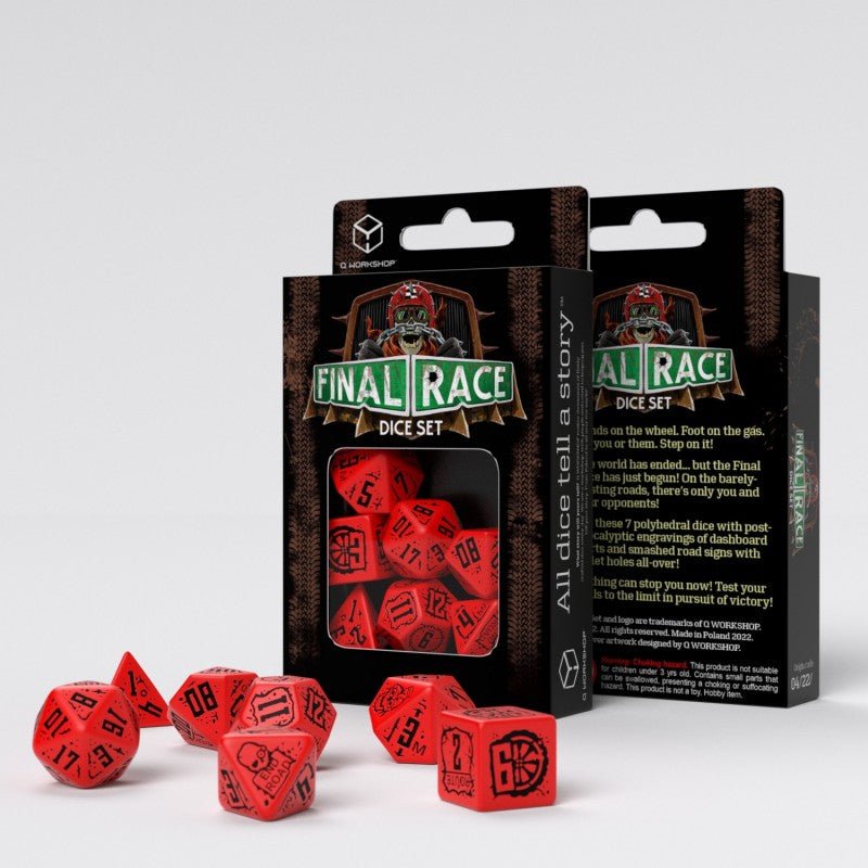 Final Race Dice Set: Engine Roar kauliukų rinkinys - OBUOLYS