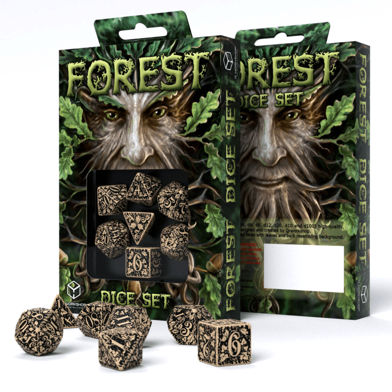Forest 3D Taiga kauliukų rinkinys smėlio ir juodos sp - OBUOLYS
