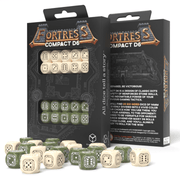 Fortress Compact D6 Beige & Olive kauliukų rinkinys Q - workshop - OBUOLYS