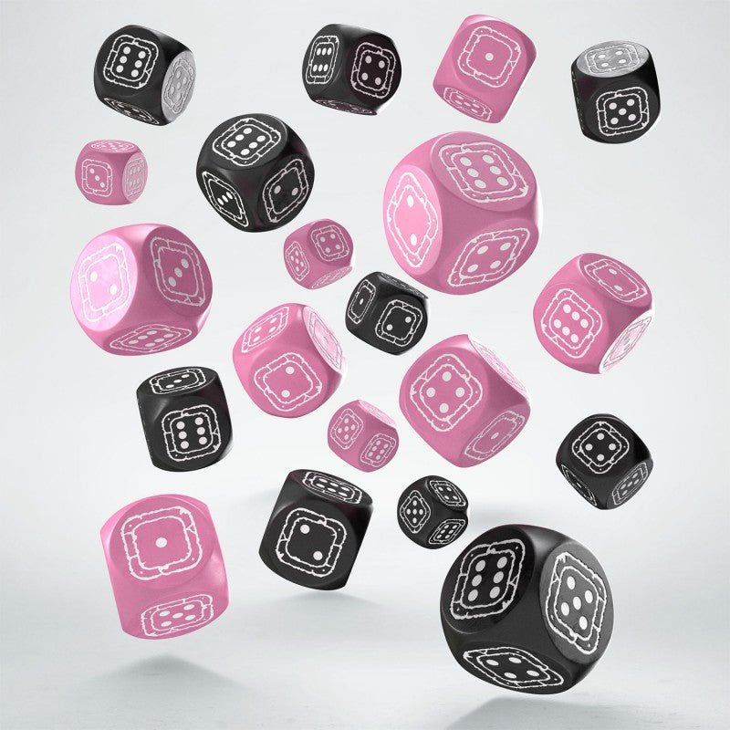 Fortress Compact D6 Black & Pink kauliukų rinkinys Q - workshop - OBUOLYS
