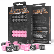 Fortress Compact D6 Black & Pink kauliukų rinkinys Q - workshop - OBUOLYS