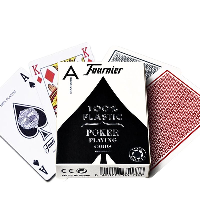 Fournier 2500 pokerio kortos (mėlynos) - OBUOLYS