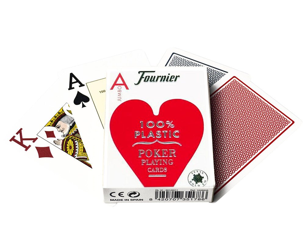 Fournier 2800 pokerio kortos (Raudonos) - OBUOLYS