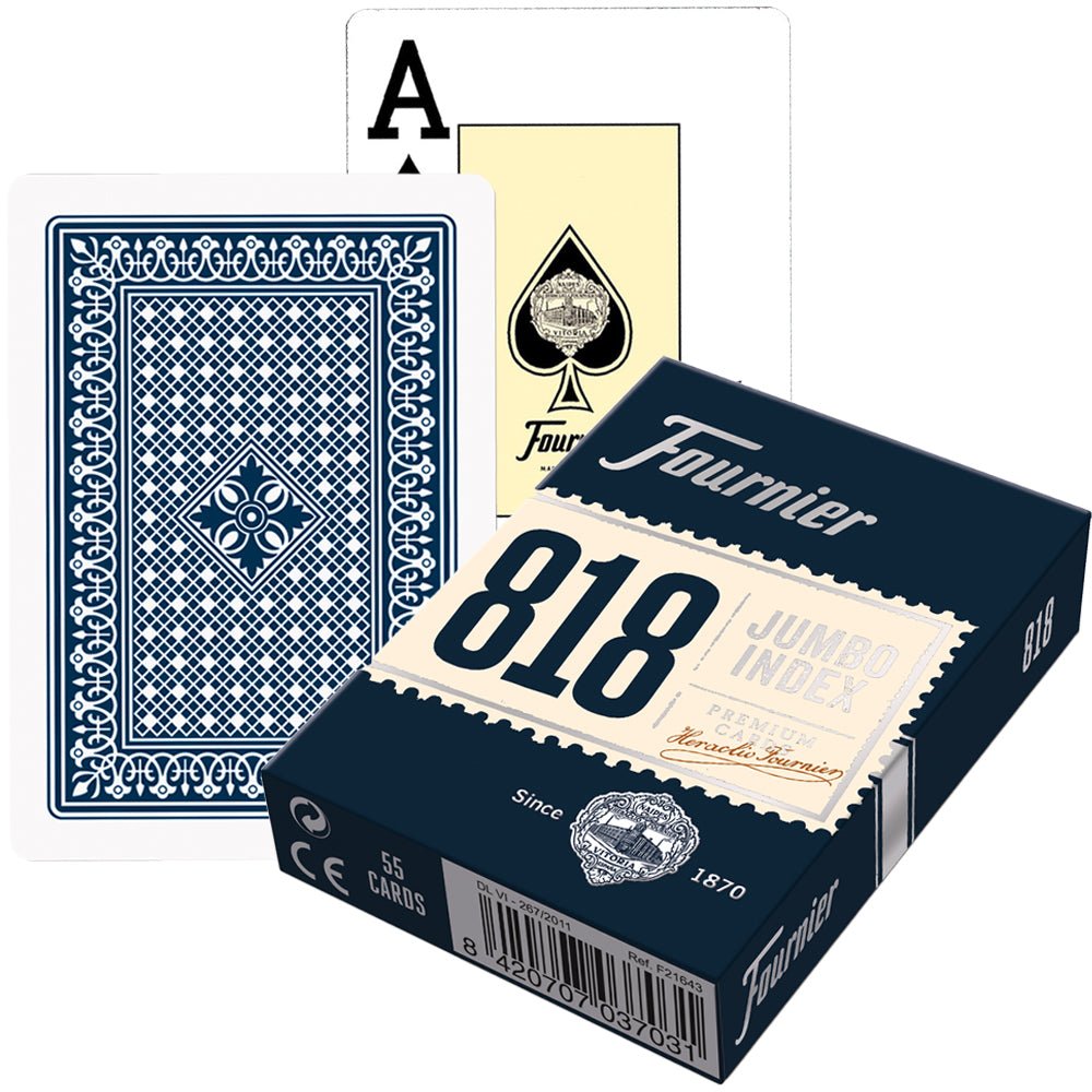 Fournier 818 pokerio kortos (Mėlyna) - OBUOLYS
