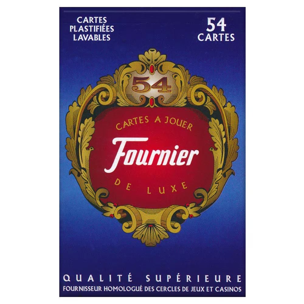 Fournier Bridge De Luxe žaidimo kortos (mėlynos) - OBUOLYS