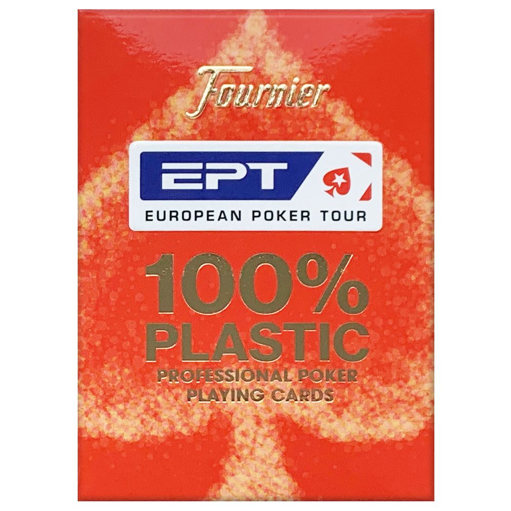 Fournier EPT pokerio kortos (Raudonos) - OBUOLYS