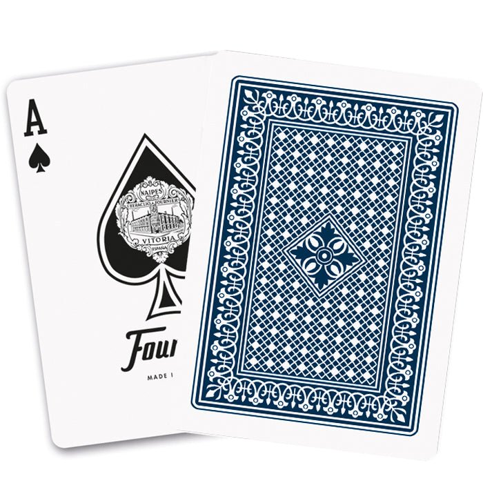 Fournier Victoria 18 pokerio kortos (Mėlyna) - OBUOLYS