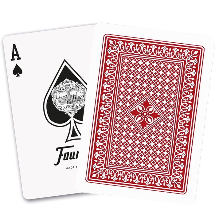Fournier Victoria 18 pokerio kortos (Raudona) - OBUOLYS