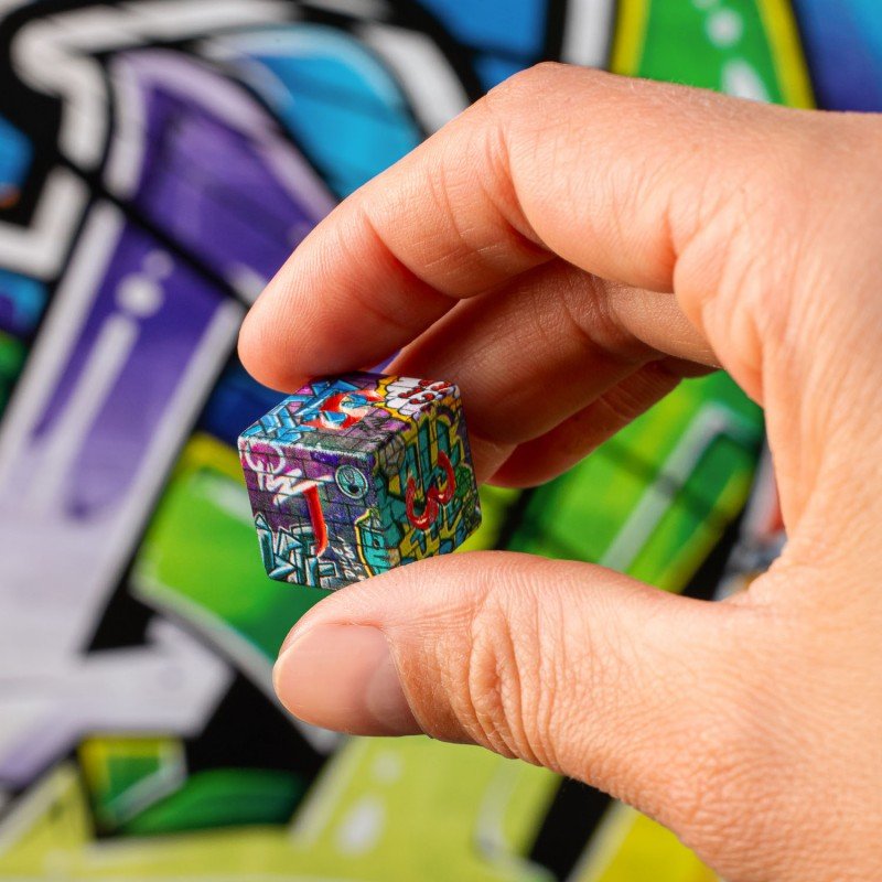 Full Art Dice™ Graffiti kauliukų rinkinys Q - WORKSHOP - OBUOLYS